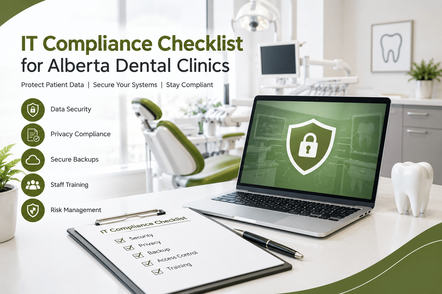 IT compliance checklist for Alberta dental clinics